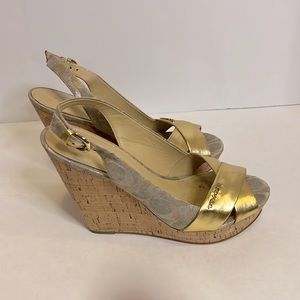 Size 9 1/2 coach wedge